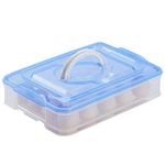 PRIEVADO 12 Grid 1 Layer Egg Container Organizer Egg Tray, Egg Storage for Fridge