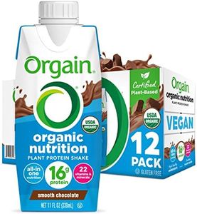 Orgain Organic Nutritional Vegan Protein Shake, Smooth Chocolate - 16g Plant Based Protein, Meal Replacement, 22 Vitamins & Minerals, Fruits & Vegetables, Gluten Free, Non-GMO, 11 Fl Oz (Pack of 12)