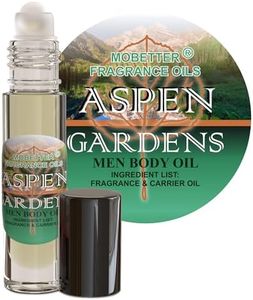 Aspen Body Oil Type Inspired by Aspen Coty Men Fragrance Cologne, Green Notes, Bergamot, Lemon and Galbanum, Uncut, Long Lasting, Travel Size