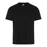 JustWears Mens Tee | Soft Lightweight T-Shirt with Cooling Micromodal Air Breathable Fabric, Organic Cotton & Mulberry Silk | Everyday Sustainable Tshirts for Men | Casual Tshirt Gift Black