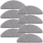 Tivcroxs 8 Pack Black Polycarbonate Mop Pads Compatible with iRobot Roomba Combo i5, i5+, j5, j5+ Robot Vacuum Cleaner, 8 Pack Washable and Reusable Mop Pads