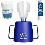 NanaCare UK Steam Inhaler Cup with Powerful Menthol Crystals and Nasal Stick | The Personal Steam Inhaler Provides Relief from Flu, Colds, Blocked Nose and Cough | Suitable for Adults and Kids