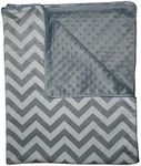 BabyDoll Minky Chevron Crib Comforter, Grey