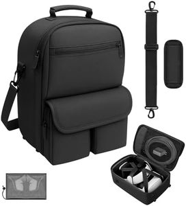MS.CLEO Carrying Case for Meta Quest 3S/3/2, Travel Case with Bag Strap, Large-Capacity Protective Storage for Oculus Quest 3S/3/2 Accessories, Fits Kiwi, BOBOVR Headstrap, Elite Strap with Battery
