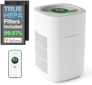 True HEPA Air Purifier for Home Large Rooms 1,050 Sq Ft Air Filters Up to 99.97% PM2.5 Sensor Display HomeKit Over Thread (HomeKit Hub Required) Smart Air Cleaner (Airversa Purelle AP2)