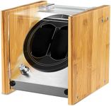 Bamboo Watch Winder Box for Double 
