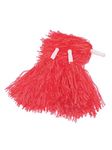 12 Pack Cheerleading Pom Poms Sports Dance Cheer Plastic Pom Pom for Sports Team Spirit Cheering (Red)