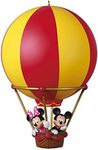 Hallmark Keepsake Christmas Ornament,Plastic 2021, Disney Mickey and Minnie High Flying Friends Hot Air Balloon