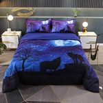Wowelife Wolf Bedding Set Twin Size
