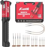 Induction Heater Bolt 1300W 110V,Induction Bolt Heater Removal Tool Kit with 10 Coils for Rusty Screw Removing,Red