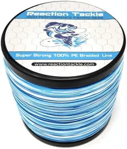 Reaction Tackle Braided Fishing Line Blue Camo 100LB 1500yd