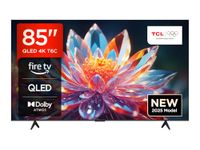 TCL 85T6C-UK 85” QLED 4K HDR TV, Fire TV (Smart TV with Dolby Vision & Atmos, HDR10+, Press & Ask Alexa, 2025 New Model)