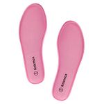 Knixmax Memory Foam Shoe Insoles for Girls, Replacement Shoe Inserts for Sneakers Loafers Slippers Sport Shoes Work Boots, Comfort Cushioning Innersoles Shoe Liners Pink EU 38