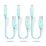 Short Lightning Cable 1Ft, [3Pack] Cabepow 1 Foot iPhone Charger Cables,1 Feet Apple Charging Cord Compatible with iPhone 11, Pro, X, Xs Max, Xr, 8 Plus, 7 Plus, 6, Ipad (Blue)