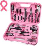 WORKPRO 52-Piece Pink Tools Set, Ho