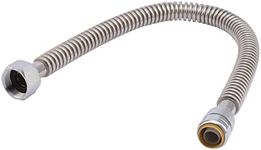 SharkBite SS3086FLEX24LF Stainless Steel Corrugated Hose, 3/4 inch x 1 FIP inch FIP x 24 inch