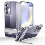 ESR for Samsung Galaxy S24 Case, Kickstand with 3 Stand Modes, Military-Grade Drop Protection, Shockproof Slim Phone Case with Patented Kickstand, S24 Cover with Stand, TPU, Boost Series, Clear