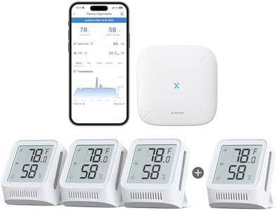 X-Sense X-Sense Wi-Fi Thermometer Hygrometer with SBS50 Base Station STH0A31 and Wi-Fi Thermometer Hygrometer STH0A 1-Pack