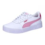 Puma Girls Carina 2.0 Jr Sneakers, Puma White-Pink Lilac-Puma White, 3 UK