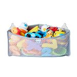 Munchkin High'n Dry Baby Bath Toy Storage Basket| Hanging Bath Tidy for Corner Bath Wall| Soft Baby Bath Caddy & Bath Organiser Rack| Shower & Bath Toy Holder| Bathroom Toy Net with Suction Cups