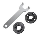 Pro-Parts 5/8"-11 Grinder Backing Flange and Lock Nut Set Angle Wrench Spanner Metal for Bosch Dewalt Black Milwaukee replaces 224399-1 193465-4 224568-4