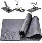 PROIRON Gym Floor Mat, Floor Protector Mat, Exercise Equipment Mat 115cm x 80cm for Exercise Bike, Weight Bench, Rowing Machine, Cross Trainer, Gym Fitness Workout Training Mat, Black