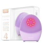 FOREO LUNA 4 plus Facial Cleansing Brush - NIR + LED Red LED Mask - Deep Cleansing & Firming Silicone Brush - Antiaging Face Massager - Microcurrent Face Sculptor - Face Care Sensitive skin