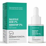 DERMATOUCH Salicylic Acid 2% Sebustop w/w 2% Face Serum | For Acne & Blackheads | Specially for Acne-prone & Oily Skin | 18ml