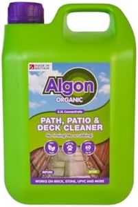 Algon Organic Path, Patio & Deck Cleaner, Concentrate, No Rinsing, No Scrubbing, Non-Toxic Outdoor Cleaner for Brick, Stone, Concrete & UPVC, Pet Safe, Made in Britain, 2.5L