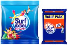 Surf Excel Easy Wash Detergent Powder, 5 Kg & Surf Excel Detergent Bar, Laundry Detergent Bar For Clothes, Removes Tough Stains, New long lasting fragrance, 4x200 g