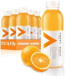 Nongfu Spring Citrus Flavored Drink With Added Vitamins，Vitamin Flavored Water with Niacin and Fiber, Hydration Support - 16.9 Fl Oz (15 Pack)