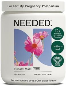 Needed. Multivitamin Capsules for Prenatal, Pregnancy, Breastfeeding, Postpartum | Expertly-Formulated & Third-Party Tested| 30-Day Supply