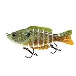 Lucky Strike Bait Works Live Series Swim Baits for Pike, Bass, Walleye, and Musky, Designed in Canada (Size 6, Sunfish)