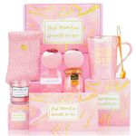 Mothers Day Gifts Box Set Pink Unique Birthday Gift Basket for Moms Women from Daughter Son Mother's Day Gift Ideas for Grandma Wife Mother in Law Best Mom Ever Gifts for Mom Who Have Everything