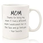 Thanks For Being My Mom Funny Coffe