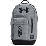 Under Armour Adult Halftime Backpack , Pitch Gray Medium Heather (012)/Black , One Size Fits All