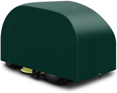 PATIO PLUS Ride on Lawn Mower Cover,Outdoor Garden Lawn Tractor Cover，Waterproof, Windproof, Anti-UV, 110 x 165 x 103 cm (Green)