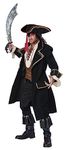 California Costumes Men's Deluxe Pirate Captain, Multi, X-Large