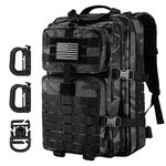 Hannibal Tactical MOLLE Assault Pack, Tactical Backpack Military Army Camping Rucksack, 3-Day Pack