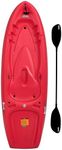 Lifetime Recruit Youth Kayak, 6.5 Ft, Paddle Included, Ages 5+, Red