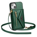 ZCDAYE Case for iPhone 14, iPhone 14(6.1 inches) Wallet Phone Case, Premium Leather Phone Case for iPhone 14(6.1 inches) - Green