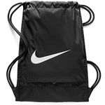 Nike Synthetic 48 cms Black/Black/White Drawstring Gym Bag (BA5338-010)