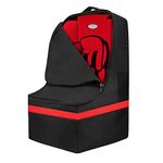 ProFaster Car Seat Travel Bag - Padded, Comfortable, Durable, Roomy Gate Check Carseat Cover Backpack Fits 3-in-1,Convertible, Booster & Infant Car Seats for Airplane, Airport, Red