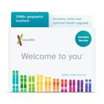 23andMe Ancestry Service: Personal Genetic DNA Test with 3500+ Geographic Locations, Family Tree, DNA Relative Finder, and Trait Reports