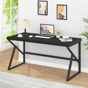 Klaxon Metal Modern Computer Table for Home PC Multipurpose Office Desk for Home & Work | Gaming Table, Computer Table, Desktop Table for Home Office (140 CM - Black, DIY Installation)