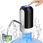 Water Bottle Pump 5 Gallon Water Dispenser, Portable Electric Water Jug Pump Automatic Drinking Water Pump USB Charging Water Dispenser Pump for Camping(Black)