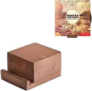 Vinyl Record Holder Display Stand - Tabletop Now Playing Album Cover Holder - Now Spinning Record Rack - Single CD Stand LP Display Shelf - Wooden Vinyls Records Storage Organizer - Modern Home Decor