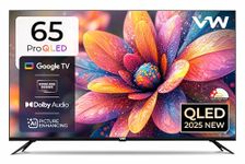 VW 165 cm (65 inches) Pro Series 4K Ultra HD Smart QLED Google TV VW65GQ1 (Black)