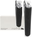 Best > Non-Slip < Stainless Steel Nail Clippers Set of 2, Large Toenail Clippers and Nail Trimmers, Toe Nail Clippers, Sharp Nail Clippers, Textured Silicon Handle to Prevent Slipping, Long Handle