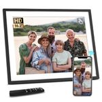 BSIMB Digital Photo Frame, 16.2 Inch Large Digital Picture Frame Photo Frame Electronic 32GB IPS HD Touchscreen Remote Control, Share Photos/Video via App/Email, Auto-Rotate, Wall-Mounted